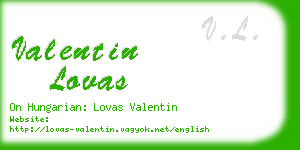 valentin lovas business card